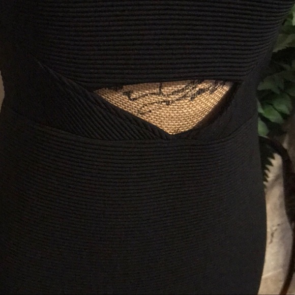 Express Black Bodycon Cutout Dress - Picture 3 of 7